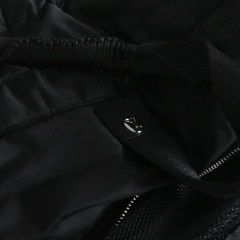 Zella Black Quilted Duffel Bag with Adjustable Strap